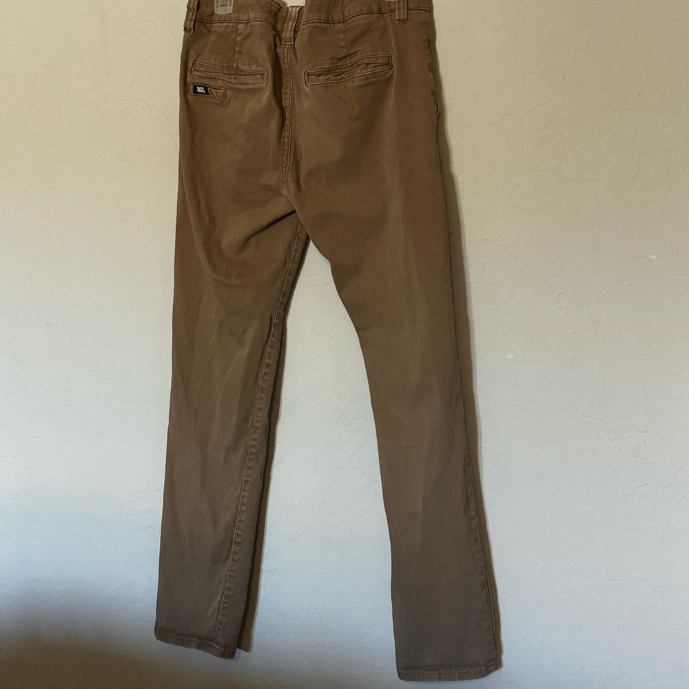 RSQ Brown Chinos Classic London Skinny Cotton